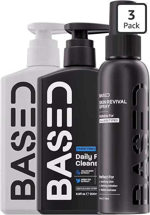 3pack daily skincare for men essentials set