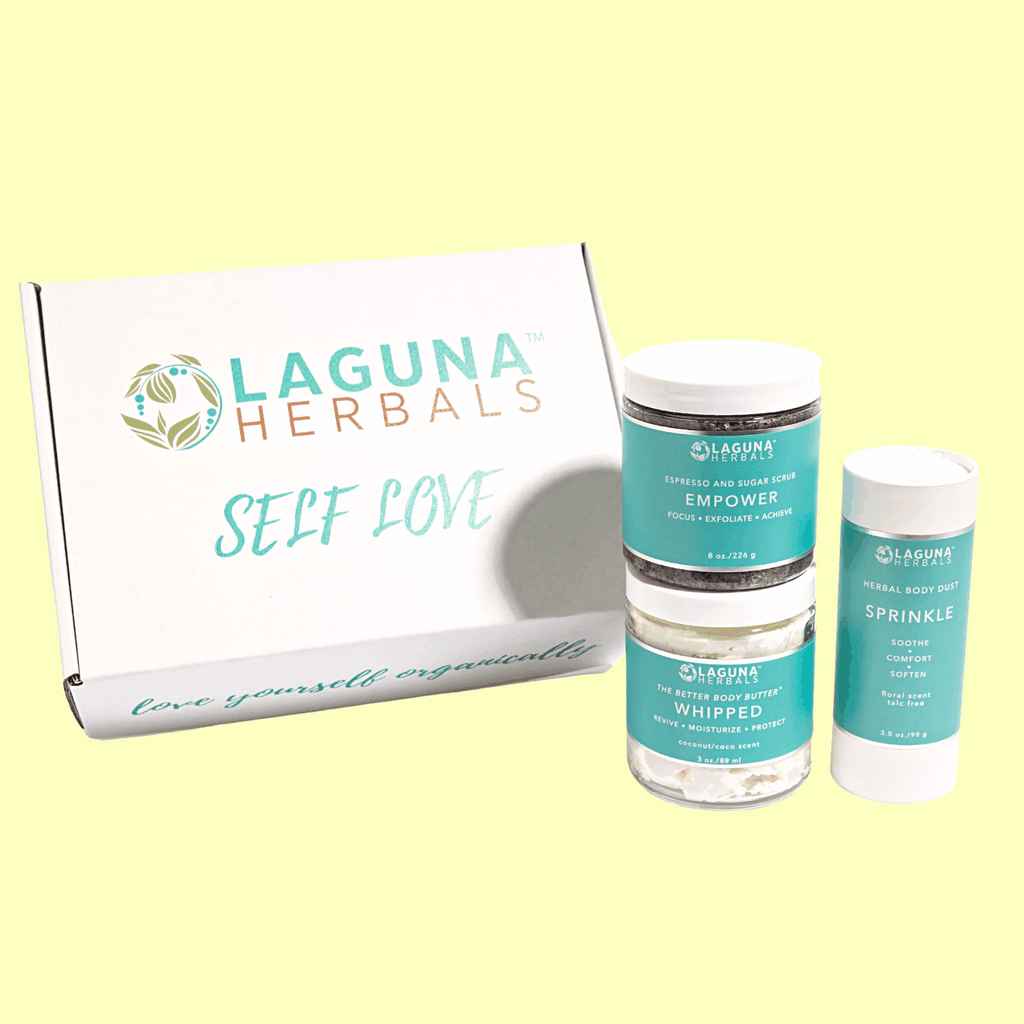 Set-Schachtel mit Coffee Scrub-Glas und passender Körperpflege-Dose
