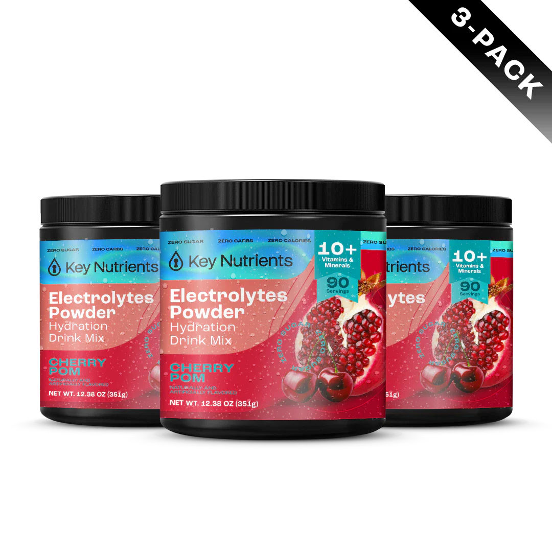 Electrolytes Powder 3-pack, Cherry Pom flavor, sugar-free