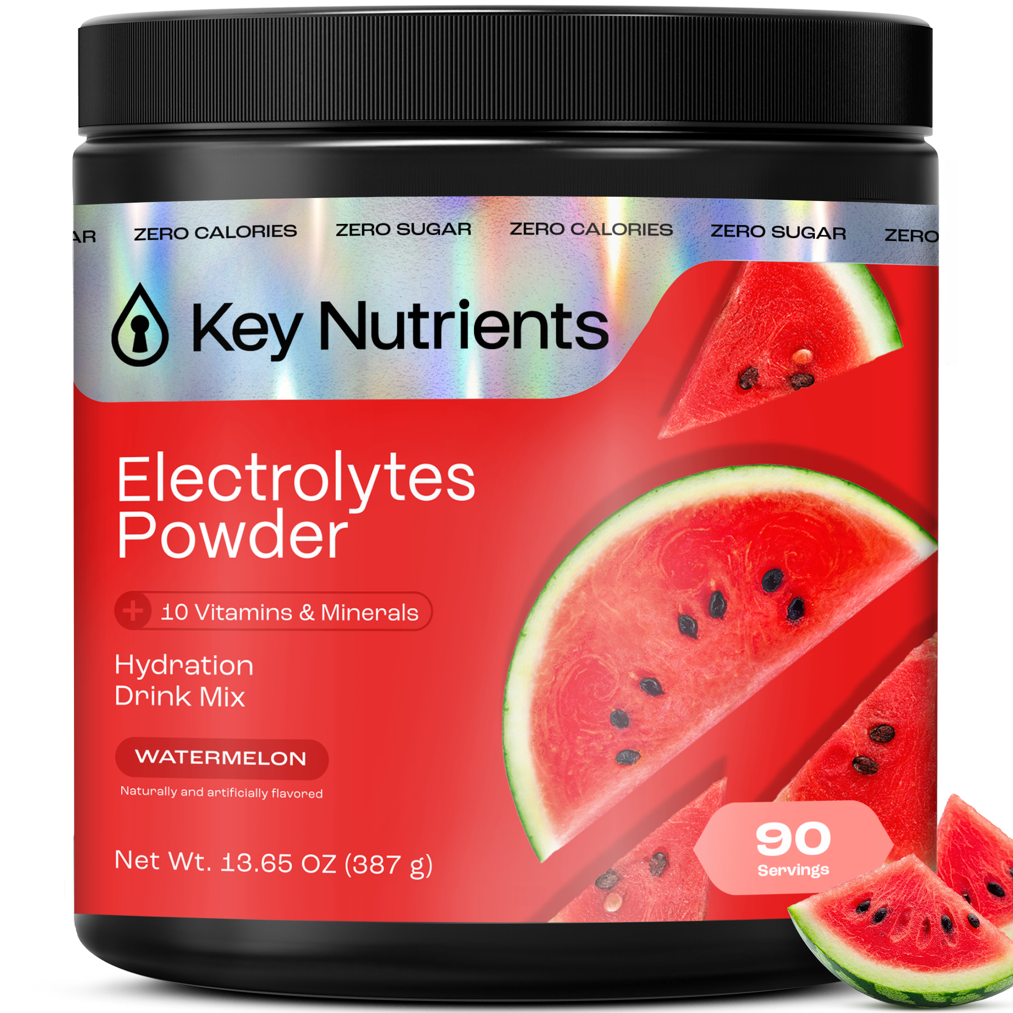 Electrolytes Powder, sugar-free Watermelon flavor powder tub
