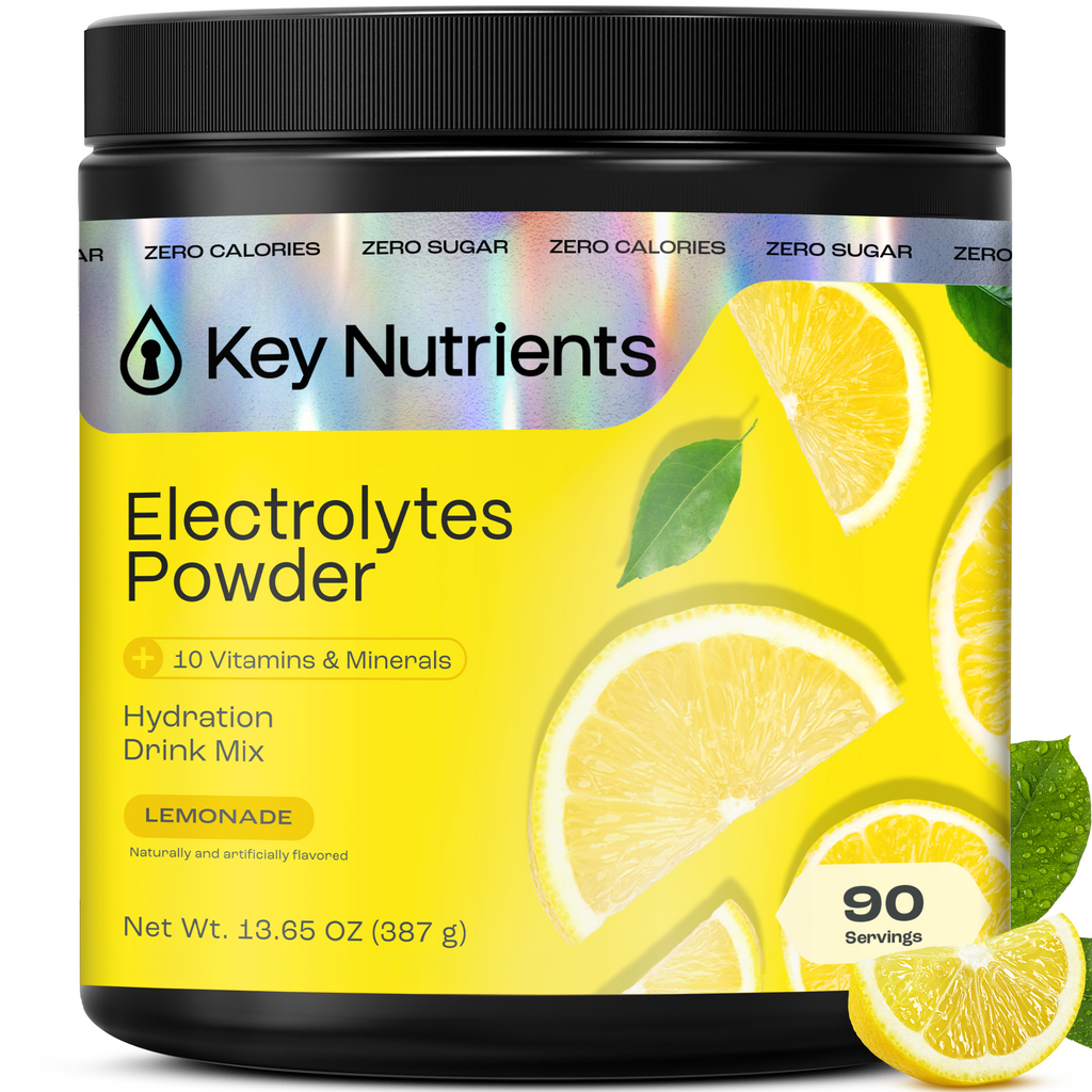 Electrolytes Powder, sugar-free lemonade flavor powder tub