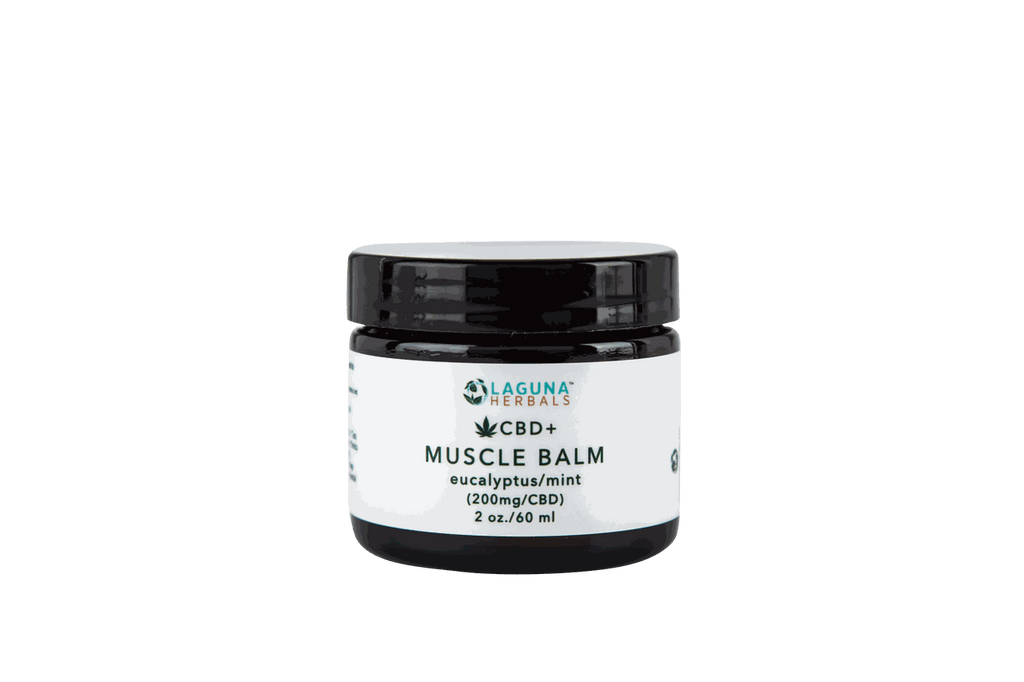 Laguna Herbals CBD+ Muscle Balm with eucalyptus/mint, 2 oz (60 ml)