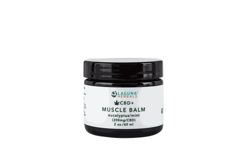 Laguna Herbals CBD+ Muscle Balm with eucalyptus/mint, 2 oz (60 ml)