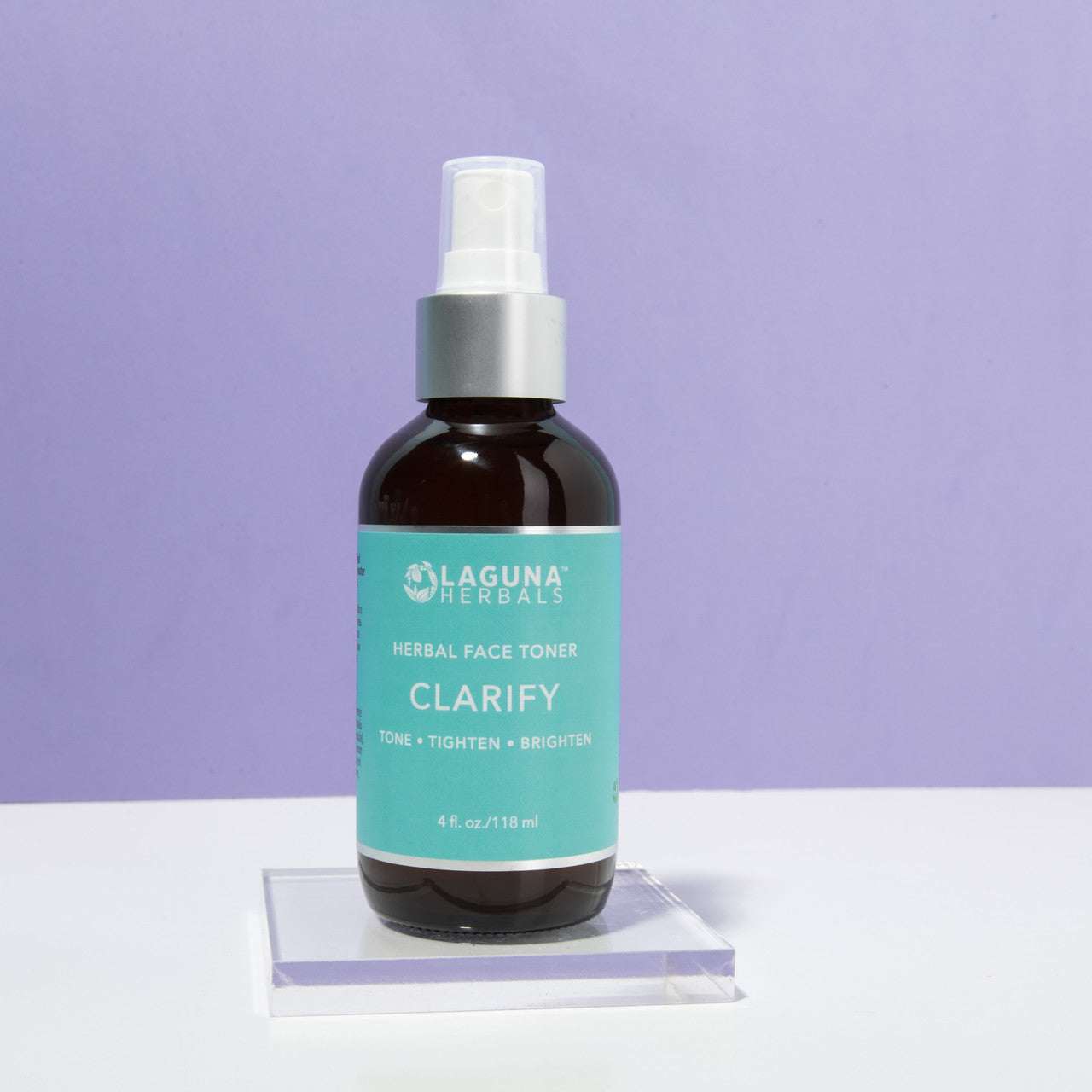Clarify Face Toner bottle with herbal ingredients for deep cleansing and brightening skin