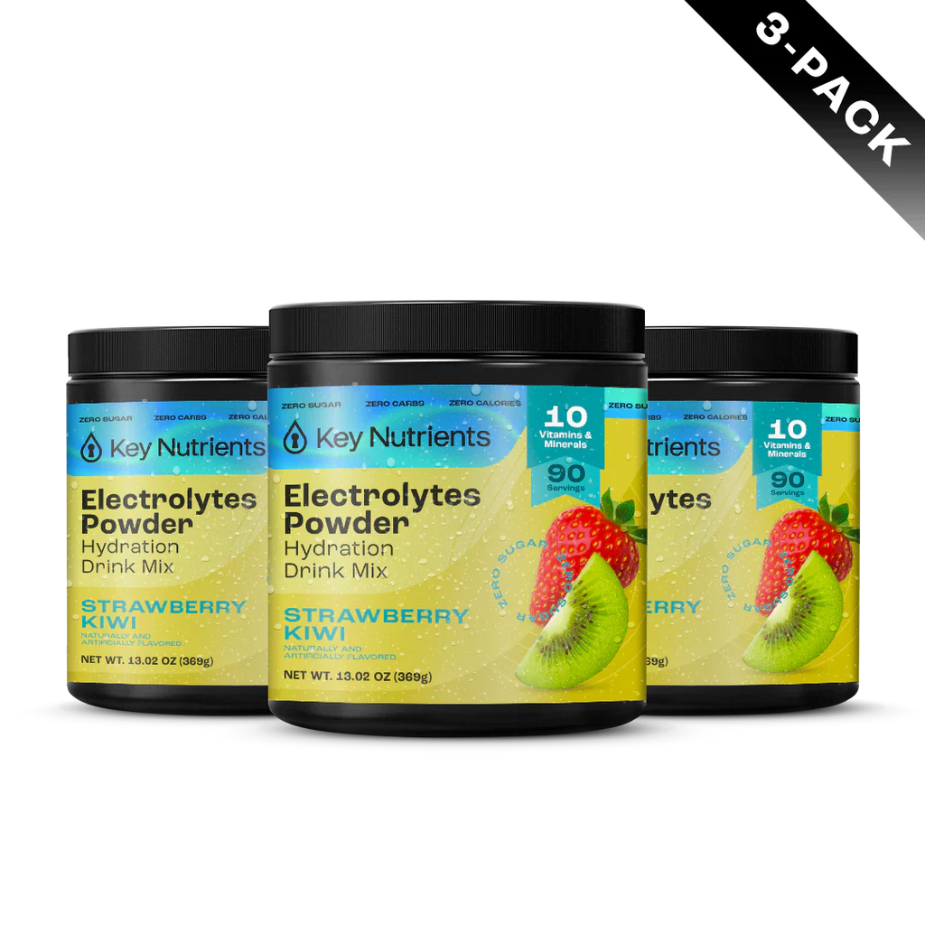 Electrolytes Powder 3-pack, Strawberry Kiwi flavor, sugar-free