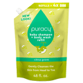 Baby Shampoo & Body Wash refill pouch marked “Refills” and “Citrus Grove”