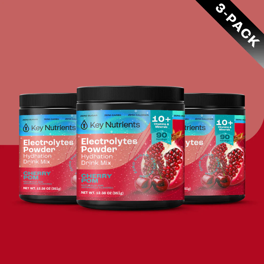 Electrolyte Recovery Plus Powder, sugar-free drink mix—Cherry Pom, 6-pack.