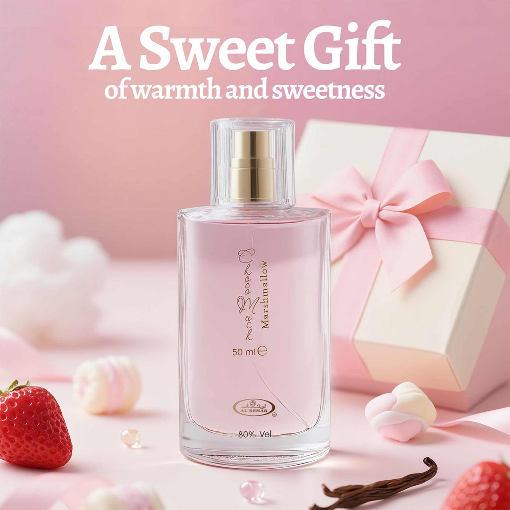 Choco Musk Marshmallow Duft, 50 ml Glasflakon mit goldener Kappe