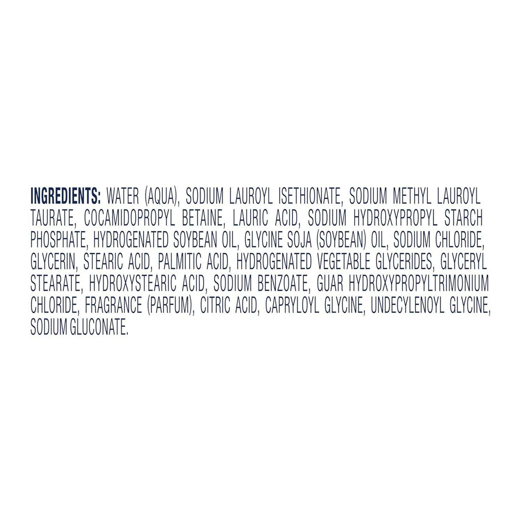 Inhaltsstoffe-Liste auf der Rückseite der Body-Wash-Flasche