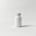 Example product bottle, white with ribbed screw cap
