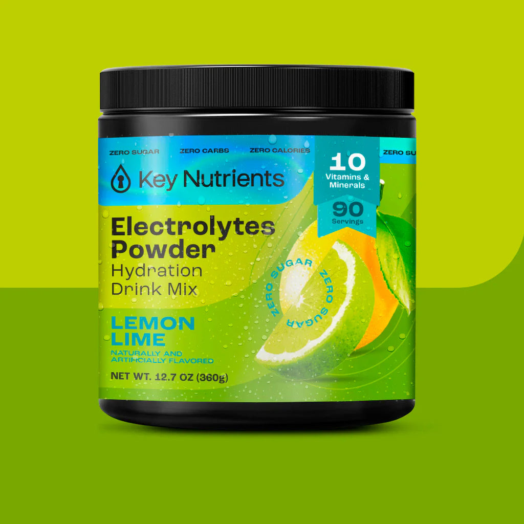 Electrolytes Powder drink mix, lemon lime flavor, sugar-free