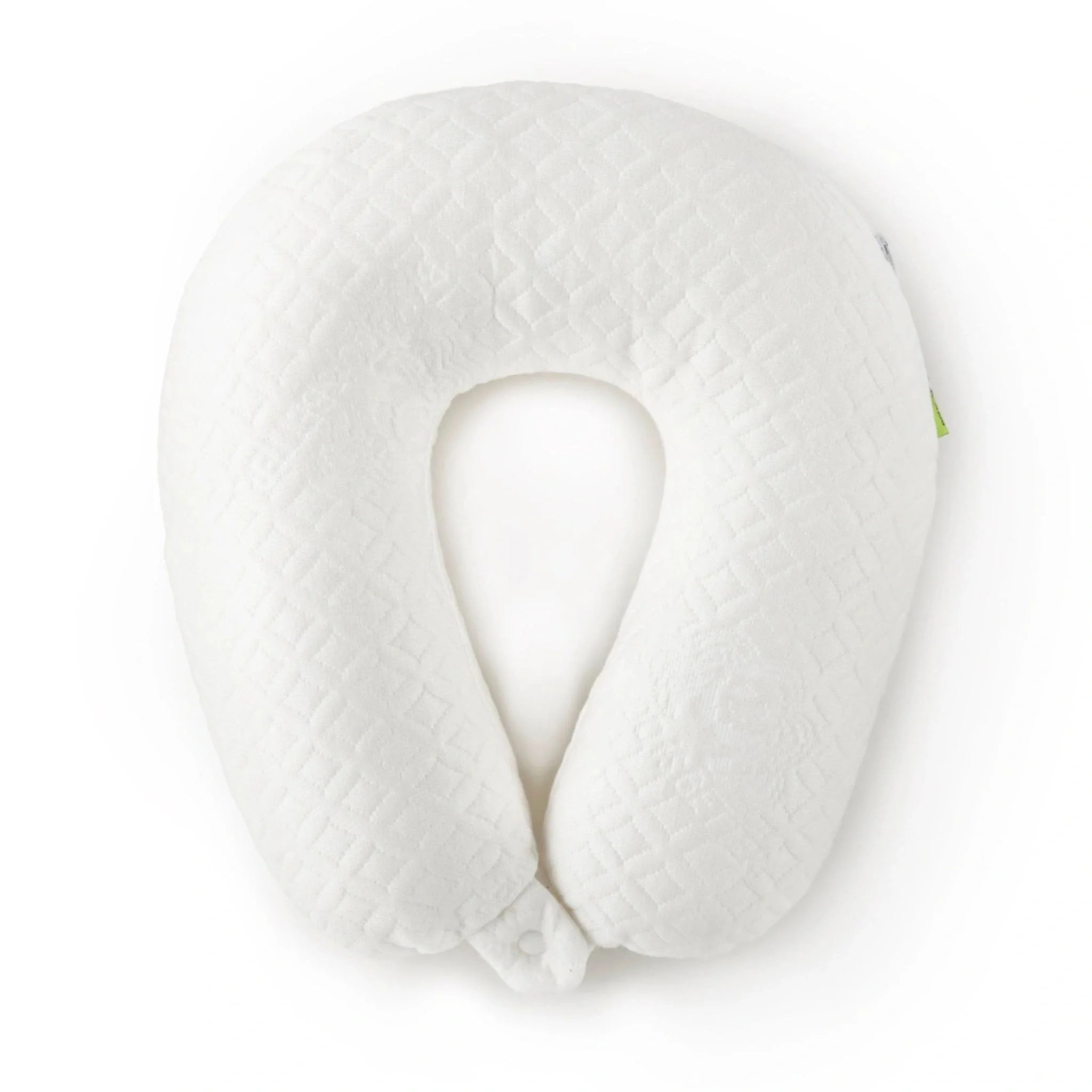 Bamboo Cooling Neck Pillow, weiß mit U-förmiger Nackenmulde