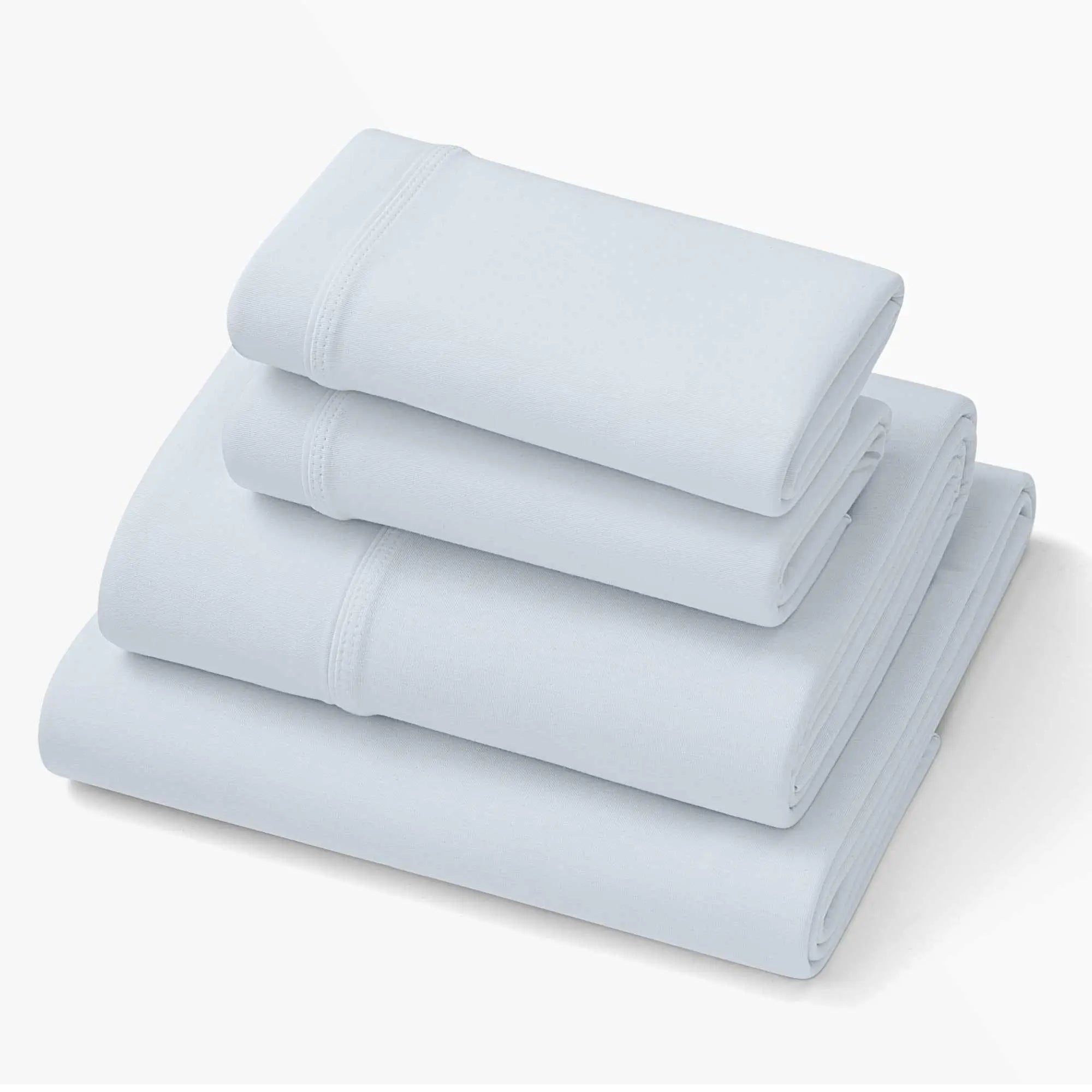 Morning Mist deep pocket sheets, King/Cal King size, folded set with elastic edges