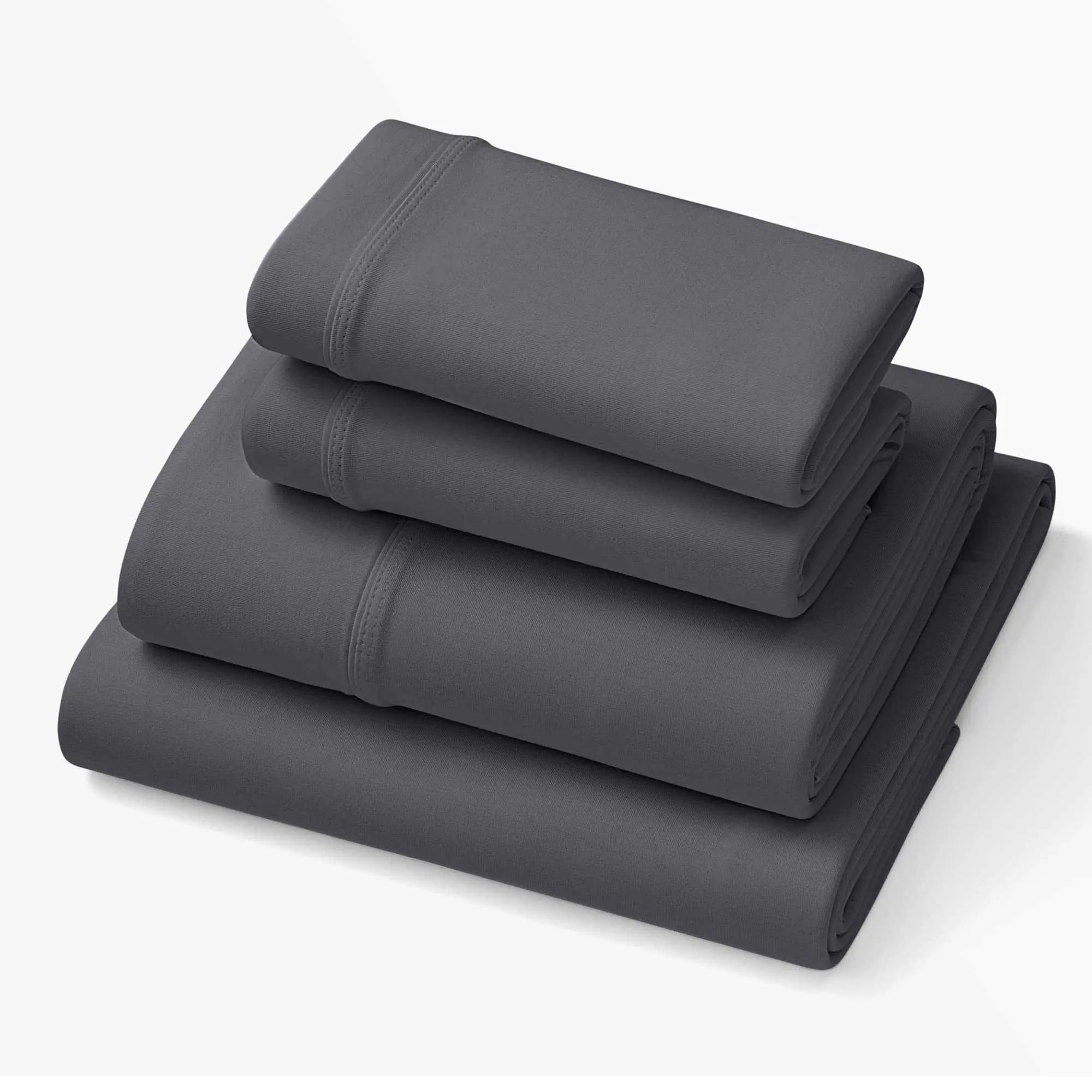 Stormy Grey deep pocket sheets, King/Cal King, folded set with elastic hems