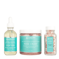 Self Absorbed set: Soften oil, Rose Crush scrub, Love mineral bath infusion