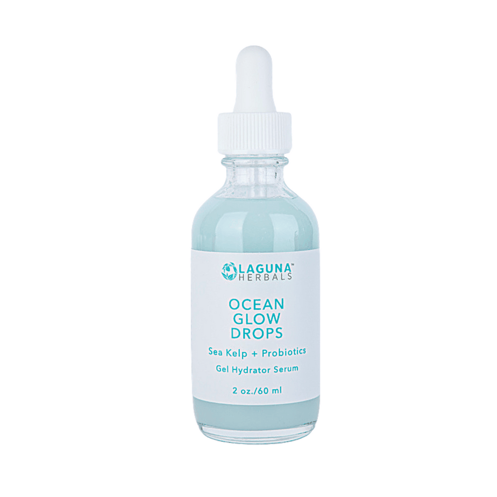 OCEAN GLOW DROPS hyaluronic acid gel hydrator serum bottle, 2 oz/60 ml