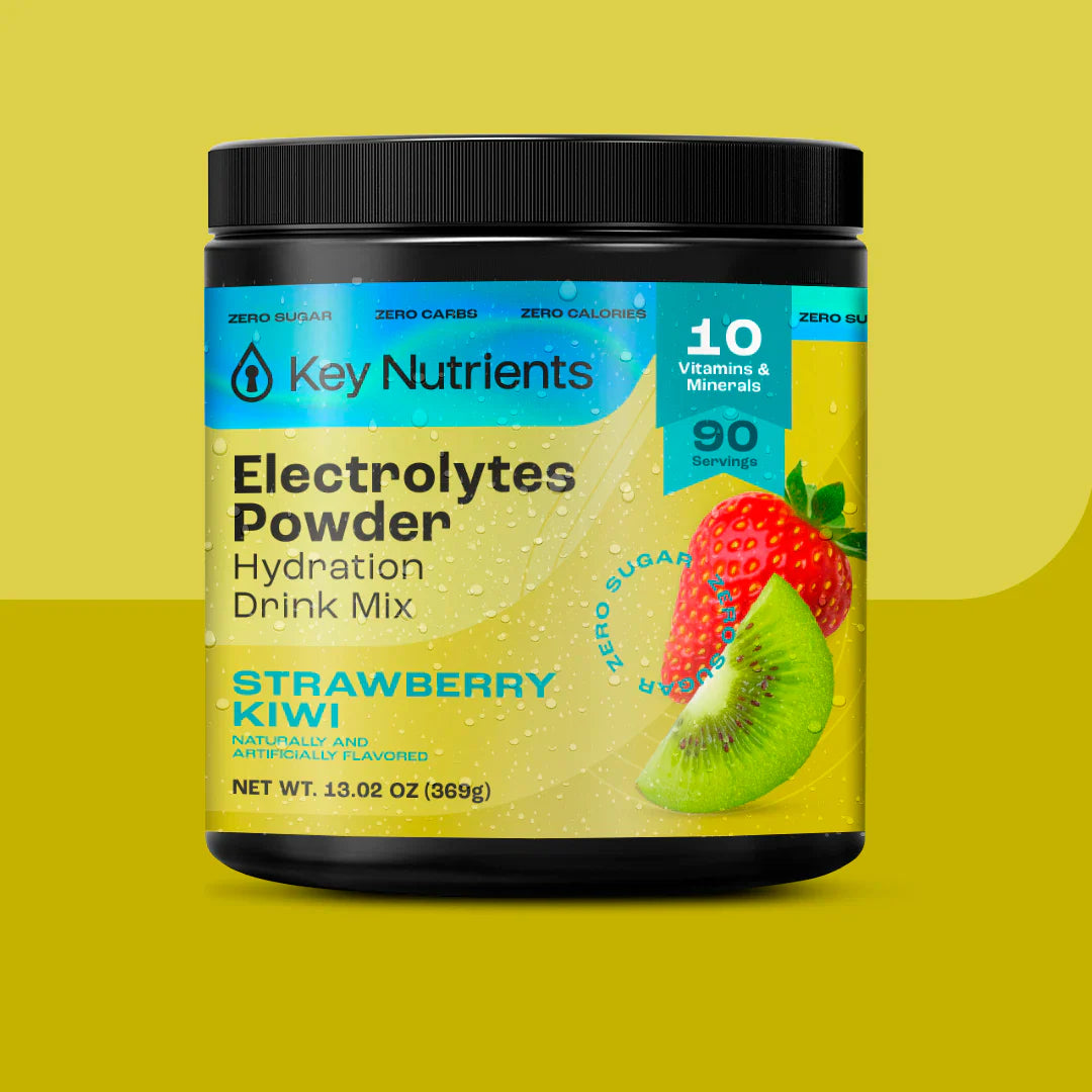 Electrolytes Powder drink mix, strawberry kiwi flavor, sugar-free