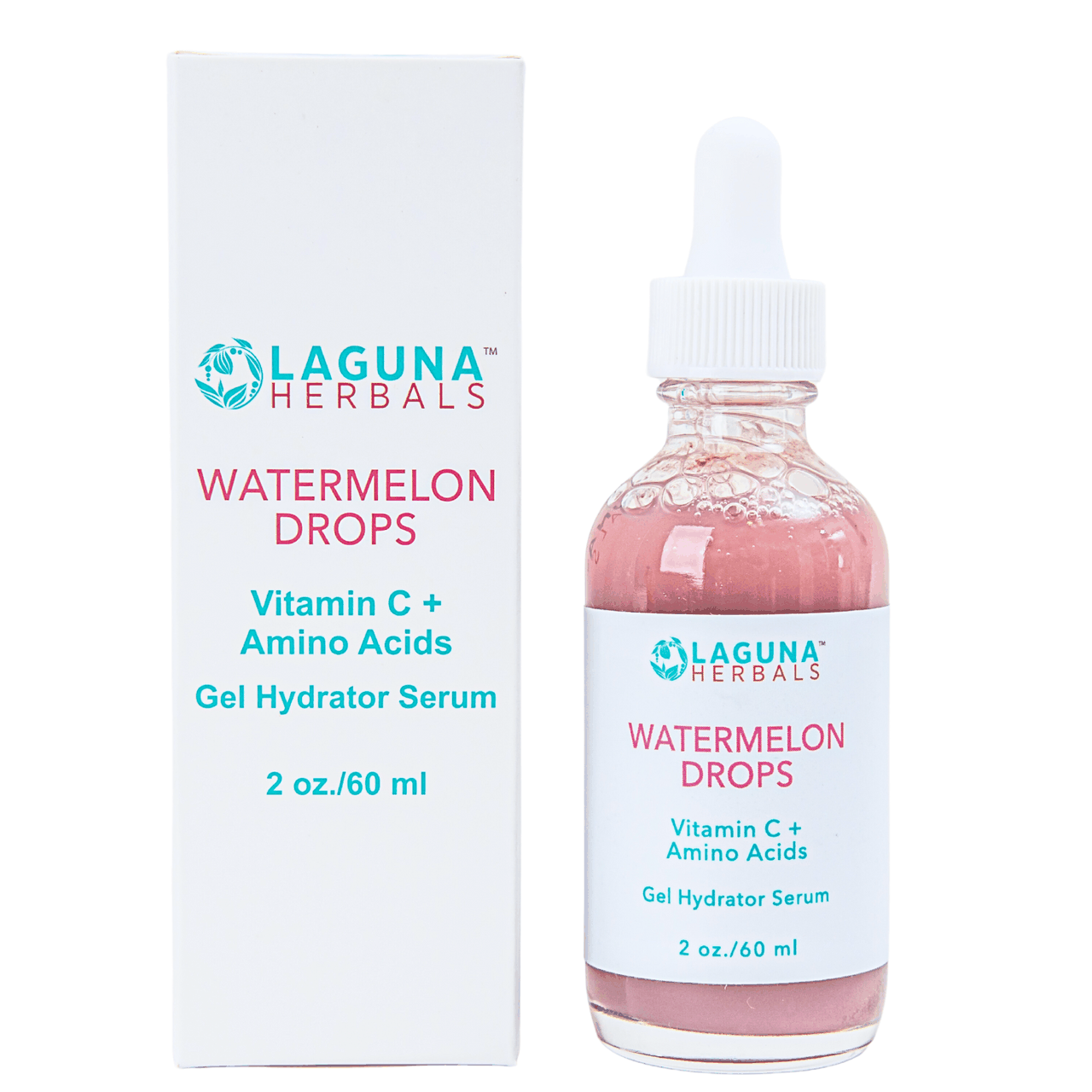 Watermelon Drops gel hydrator serum, 2 oz/60 ml bottle—Vitamin C + amino acids